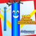 Blue Yellow Air Dancers® Inflatable Tube Man 20ft by AirDancers.com