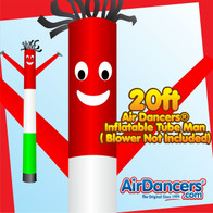 Red White Green Air Dancers® Inflatable Tube Man 20ft