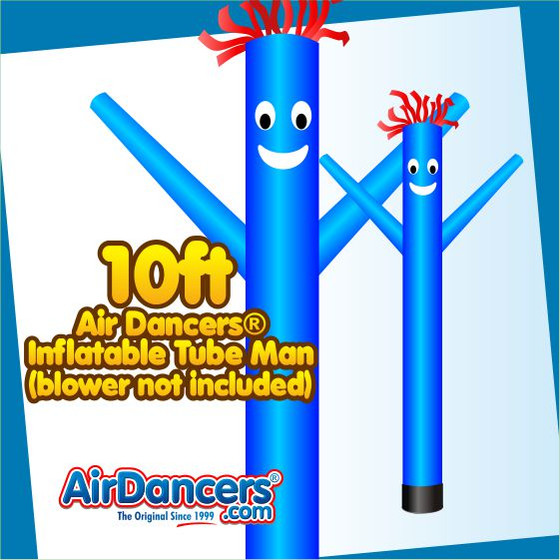 Blue Air Dancers® Inflatable Tube Man 10ft by AirDancers.com