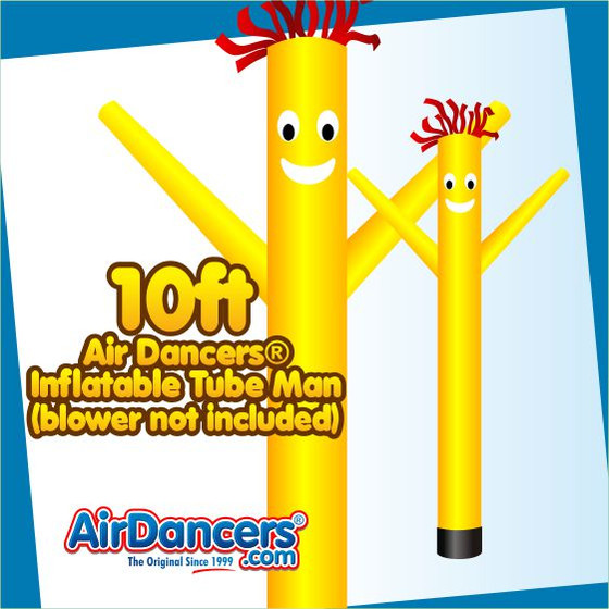 Yellow Air Dancers® Inflatable Tube Man 10ft by AirDancers.com