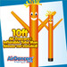 Orange Air Dancers® Inflatable Tube Man 10ft by AirDancers.com