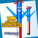 American Flag Air Dancers® Inflatable Tube Man 10ft