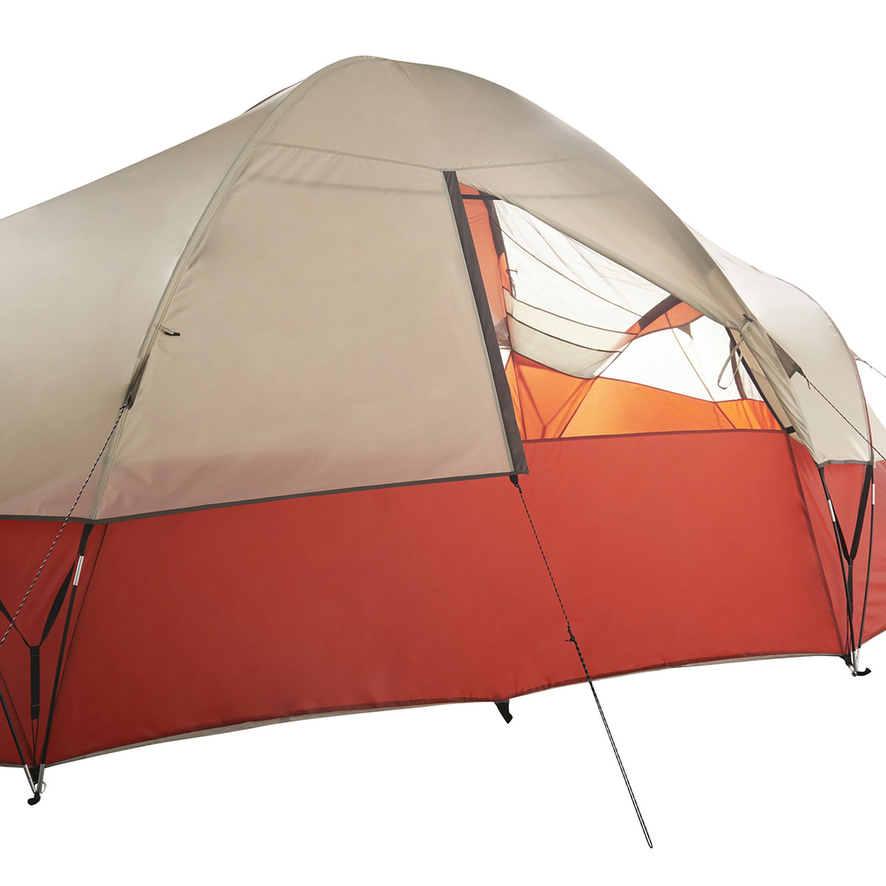 Wenzel Bristlecone 8 Person Dome Tent, showing rear window, partially closed