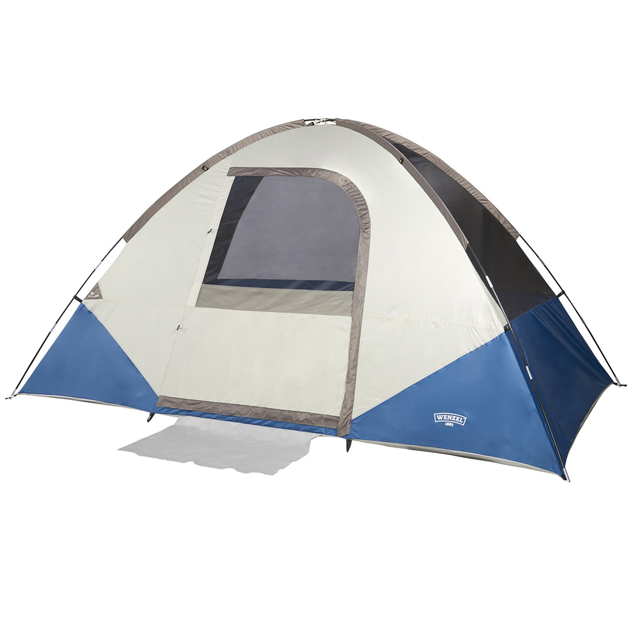 Wenzel Tamarack 6 Person Dome Tent, blue/white, shown without fly