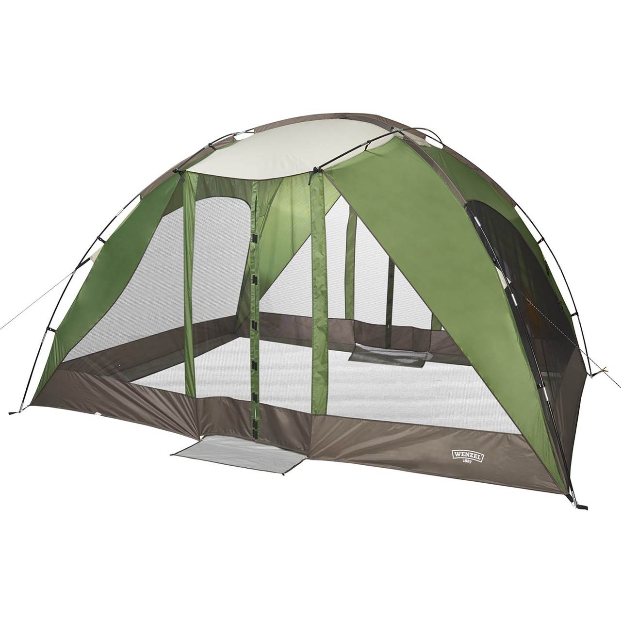 Wenzel Durango Magnetic Screen House, green, front view