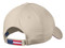 Back of cap with sewn on flag label