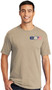 Desert Sand T-shirt with full color imprint on left chest