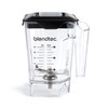 Blendtec Mini WildSide Jar.  Fifth side technology creating more friction and more efficient blending. 
Capacity: 46 oz, with measurements up to 24 oz