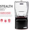 Stealth 885 by Blendtec. The World's Quietest Commercial Blender. Combining durability, power and a wealth of exciting features including touch pad. Simply put, its the quietest commercial blender on the planet!