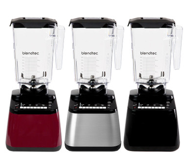 The latest and newest Blendtec Designer Models.  The "Designer 650" line of blenders offer a rich array of super popular preset blend programs along with manual blending controls.  Available in a choice of three finishes: Red Pomegranate, Stainless Steel and Black. All come with the amazing WildSide+ Jars and Vented Gripper Lids.  Available in Canada! Get yours today from Good4LifeMart.com