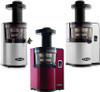 Get the Omega VSJ843QS (square in silver), the VSJ843RS (round in silver) and the VSJ843QR (square in red) Slow Vertical Single Auger Juicers. Free Shipping in Canada Only.