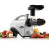 The NC800 6th Generation Nutrition Center Juicer is more than a Premium Low Speed, Masticating Juicer! It is also a Nutrition System that is a super versatile multi-purpose appliance! Yes you can make amazing juice, but you can also make sauces, sorbets, nut butters, baby food, grind coffee beans, seeds, nuts, spice and more! See demonstration video below showing the making fresh delicious salsa with the Omega NC800!