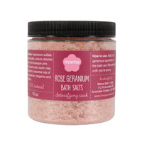 Rose Geranium Bath Salts Jar
