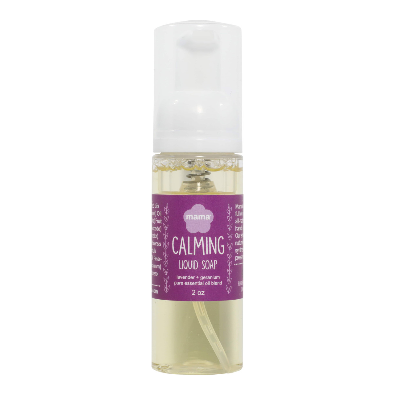 Calming (Lavender + Geranium) Travel Size Liquid Soap | Mama Bath + Body