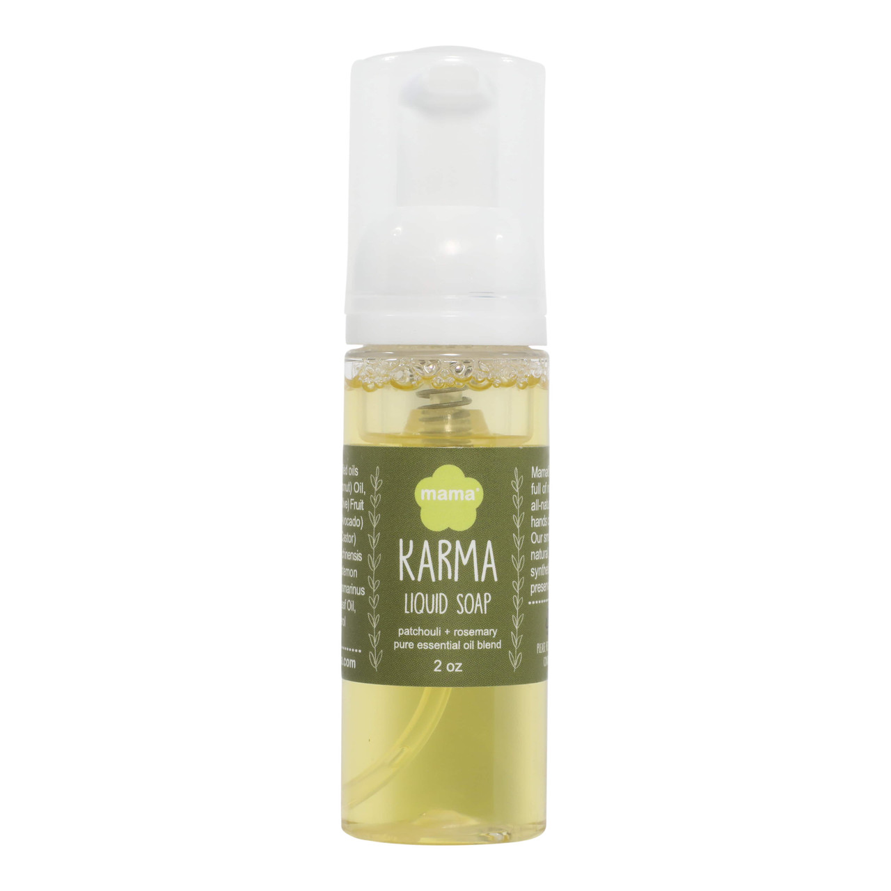 Karma (Patchouli + Rosemary) Travel Size Liquid Soap | Mama Bath + Body