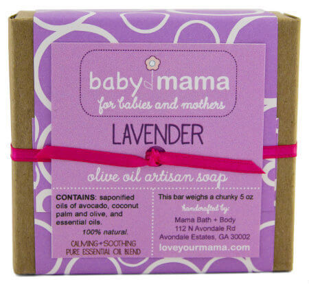 BabyMama Lavender Soap - Gift Wrapped | Mama Bath + Body