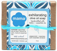 Exhilarating Soap (Peppermint + Rosemary) - Gift Wrapped | Mama Bath + Body