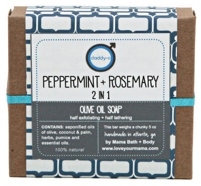 Peppermint + Rosemary 2 in 1 Soap - Gift Wrapped | Mama Bath + Body
