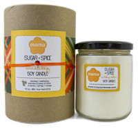 Sugar + Spice 12 oz. Glass Soy Candle | Mama Bath + Body