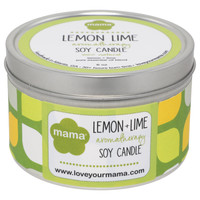 Lemon + Lime 6 oz. Soy Candle Tin | Mama Bath + Body
