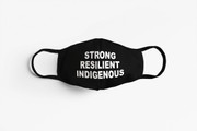 Strong Resilient Indigenous,Black Cotton Face Mask,Reusable Cotton Washable Face Mask