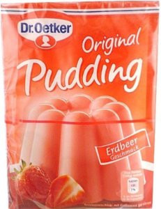 German strawberry Pudding mix.