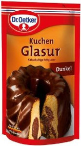 Dr Oetker Dunkel Kuchen Glasur 150g/5.2oz Dark Chocolate Icing
