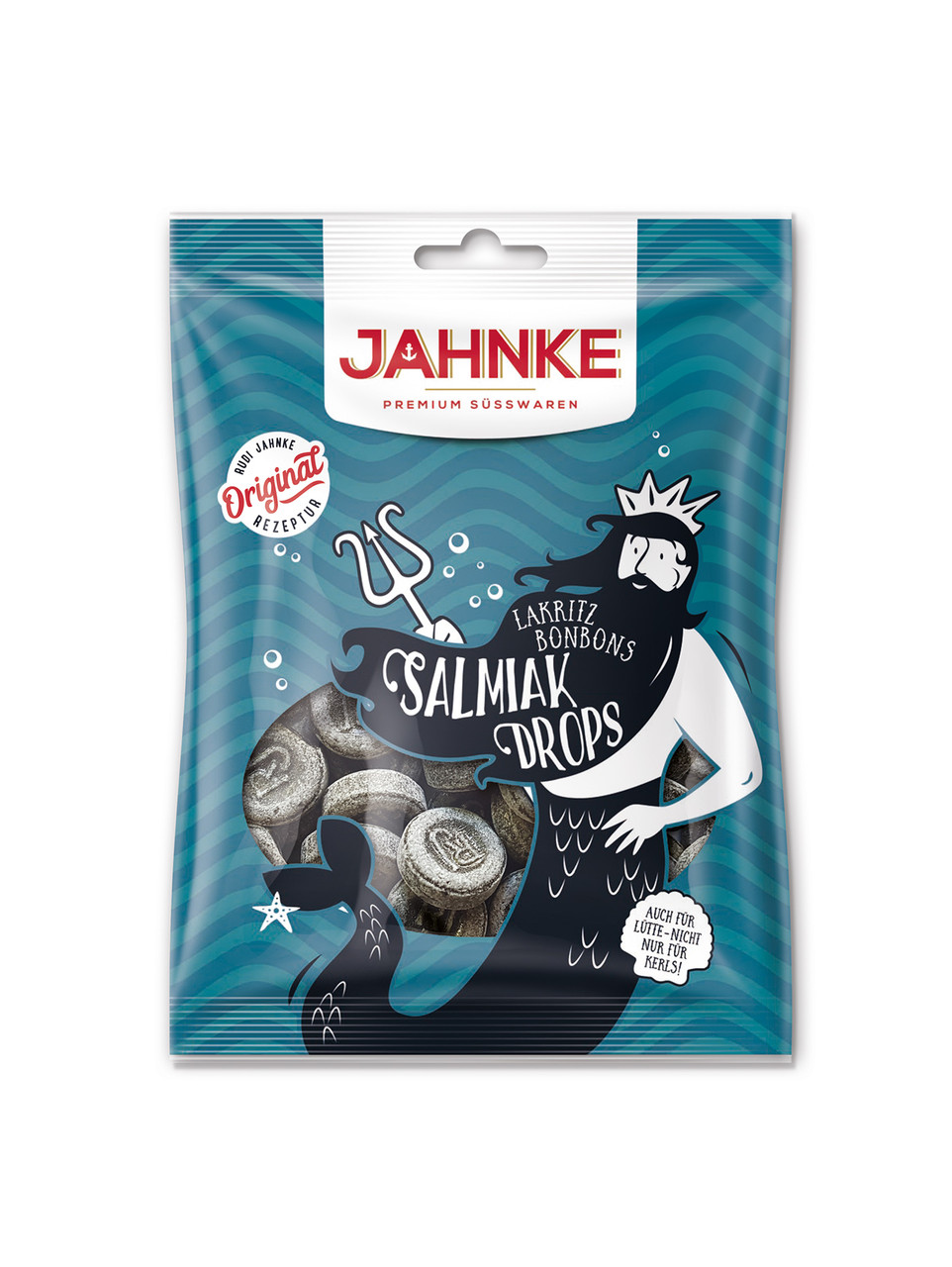 Jahnke Salmiak Drops 150g - 5.2oz - myGermanCandy.Com