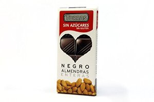 whole almonds in Sugar Free dark chocolate