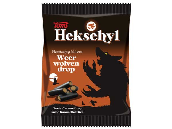 Toms Heksehyl Hexenheuler Weerwolvendrop Sweet Caramel Licorice 300g -  10.58 Oz - myGermanCandy.Com