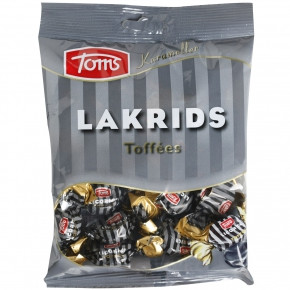 Toms Licorice Karameller Lakrids Toffee 160g / 5.64 Oz (Soft Licorice) -  myGermanCandy.Com
