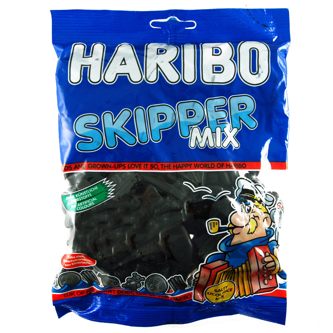 Haribo Denmark Skipper Mix Soft Strong Licorice Bag of 400g 14Oz
