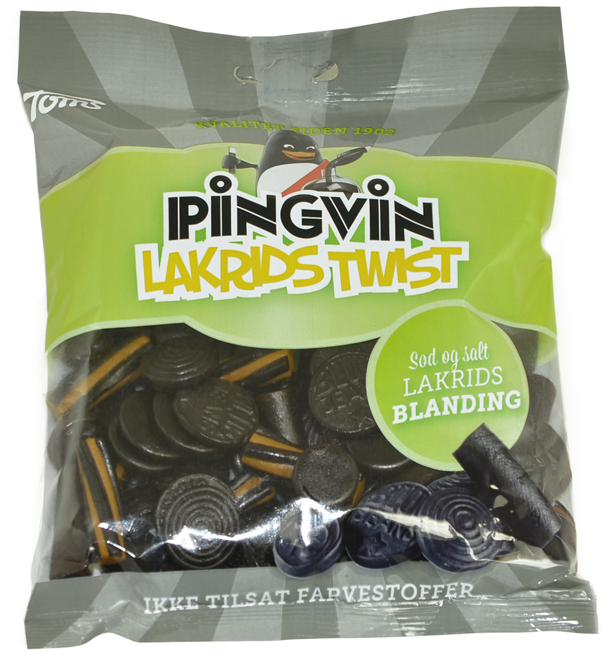 Toms Pingvin Lakrids Twist Soft Licorice Sweet & Salty 275g - 9.7Oz -  myGermanCandy.Com