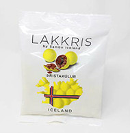Iceland Lakkris Yellow Pristur, Chocolate & Caramel, Þristakúlur 130g - 4.5Oz