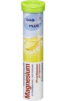 German Magnesium Lemon Effervescent Tablets fizzies 20pcs / 82g - 2.8oz  Dietary Supplement - myGermanCandy.Com