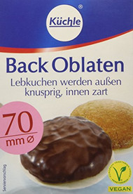 Kuechle Kuchle back oblaten (round wafer 70 mm/100 ct) 71g - 2.5oz