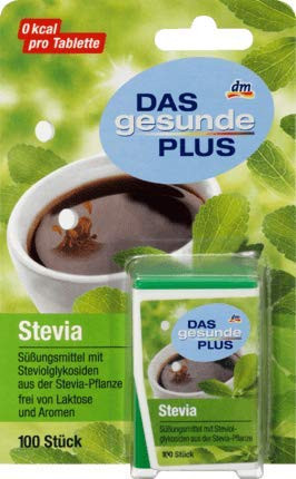 German Stevia Tablets Dispenser, 100 pcs - 6g - myGermanCandy.Com