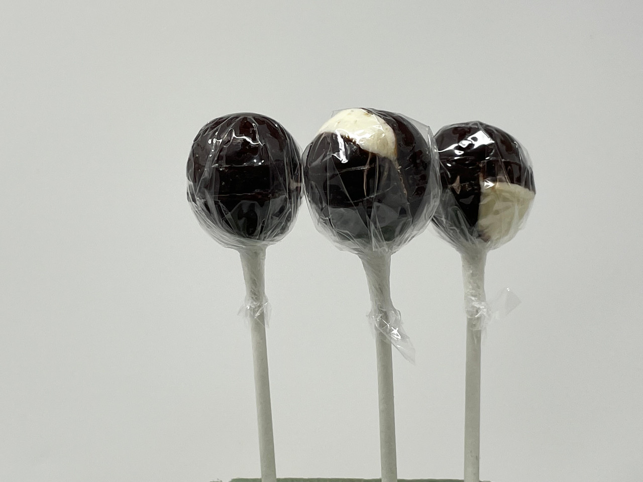 1 X Single Choco-Vanille Ball Lollipop Lolly - myGermanCandy.Com
