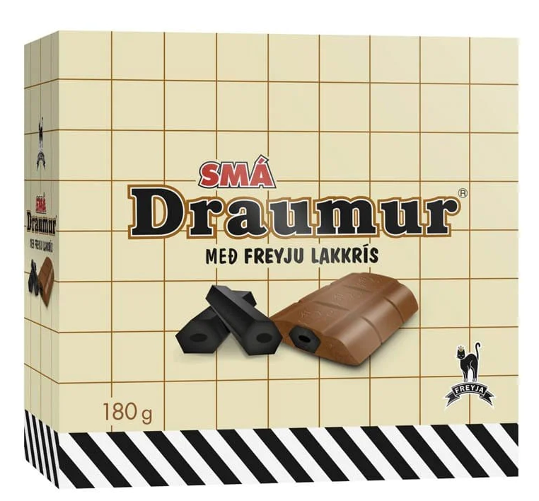 FREYJU SMA mini small licorice in chocolate, Box 180g - 6.3oz - myGermanCandy.Com