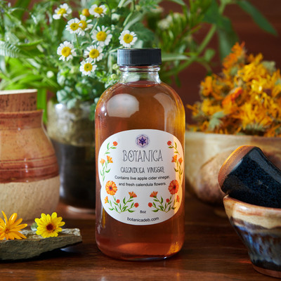 Fresh Calendula Vinegar