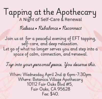 Tapping at the Apothecary: A Night of Self-Care & Renewal