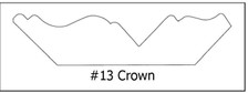 #13 Crown Dentil -¾ x 3 5/8 x8’
