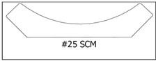 #25 SCM 7/8 x 3 ¾ x8’