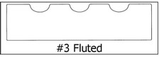 #3 Fluted ¾ x 2 7/8 x 8’