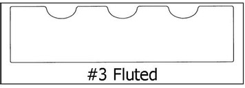 #3 Fluted ¾ x 2 7/8 x 8’