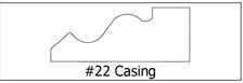 #22 Casing -¾ x 2 3/16 x 8’