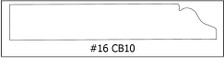#16 CB10  ¾ x 4 ½ x8’