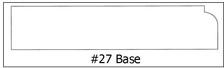#27 Base ¾ x 3 7/8 x8’