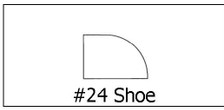 #24 Shoe ½ x ¾ x 8’