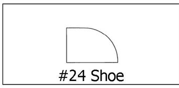 #24 Shoe ½ x ¾ x 8’
